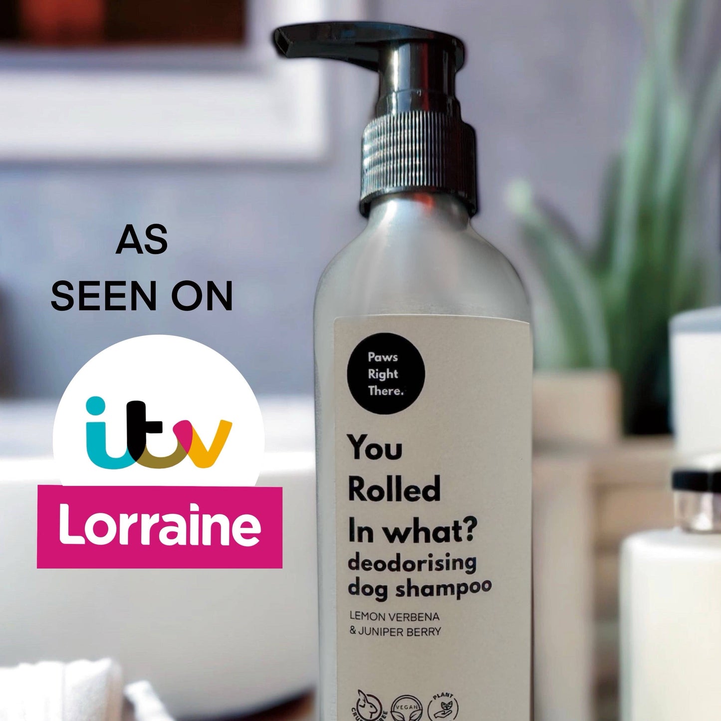 ‘You rolled in what’ | Deodorising Dog Shampoo | Natural : Screw cap - ZERO PLASTIC eco option