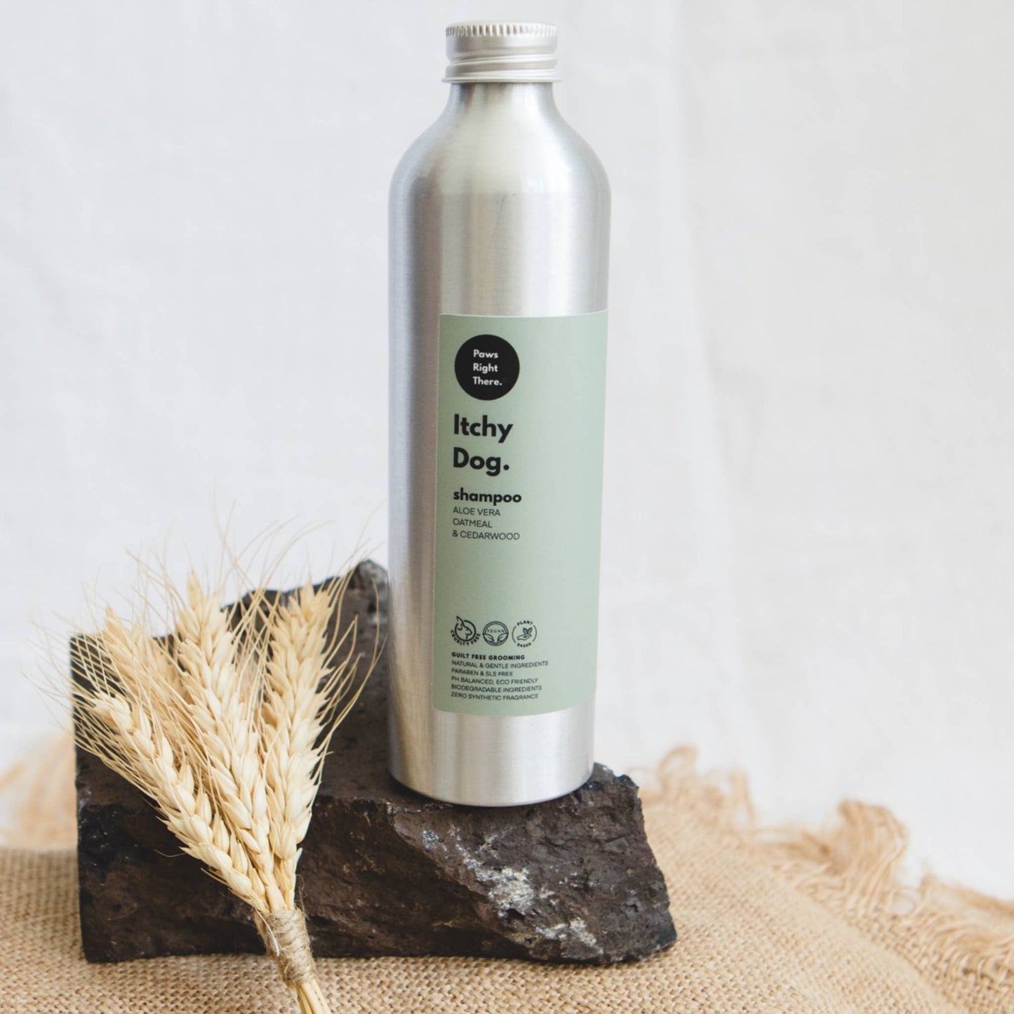 Itchy Dog Shampoo | Oatmeal | Aloe Vera | Natural | Eco: Screw cap - ZERO PLASTIC eco option