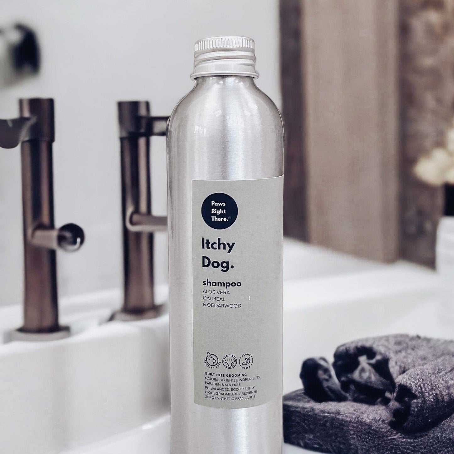 Itchy Dog Shampoo | Oatmeal | Aloe Vera | Natural | Eco: Screw cap - ZERO PLASTIC eco option